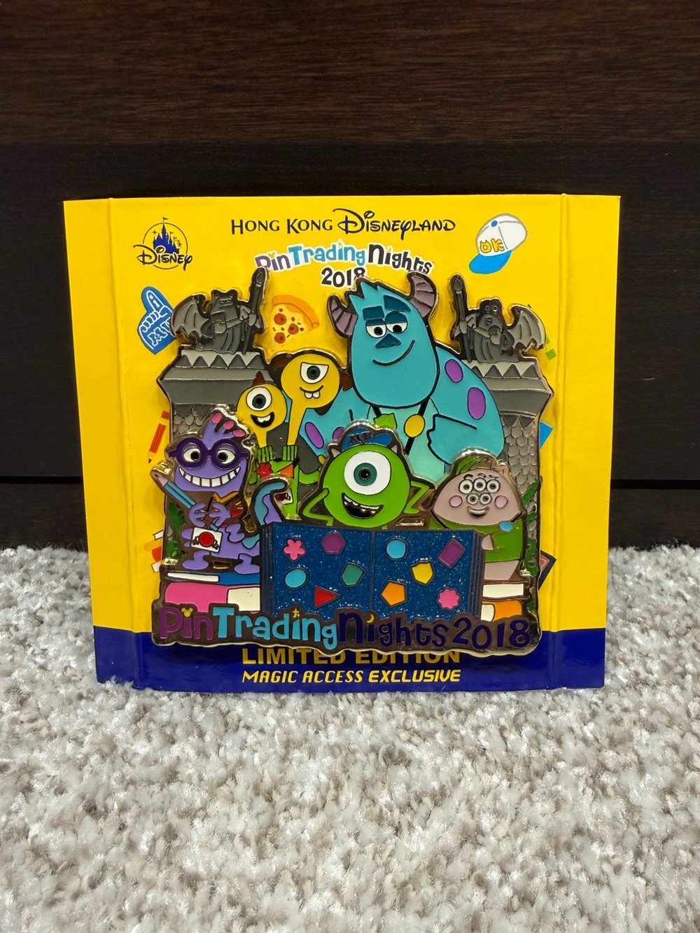 Hong Kong Disneyland Monsters University pin